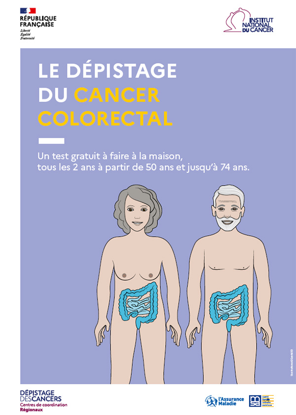Affiche pour le Dépistage du cancer colorectal