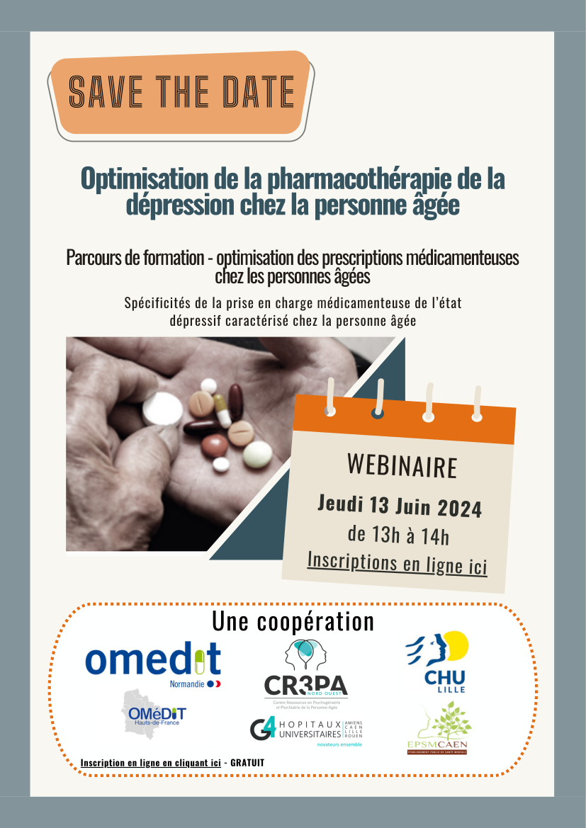 Parcours de formation - Optimisation des prescriptions médicamenteuses chez les personnes âgées - webinaire le 13/06/24 à 13h00